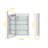 Svenn Recessed Lighted Medicine Cabinet With Mirror, 3 Adjustable Shelves, Beveled Design, Defogger, Outlets & Usbs-906572363-915115360