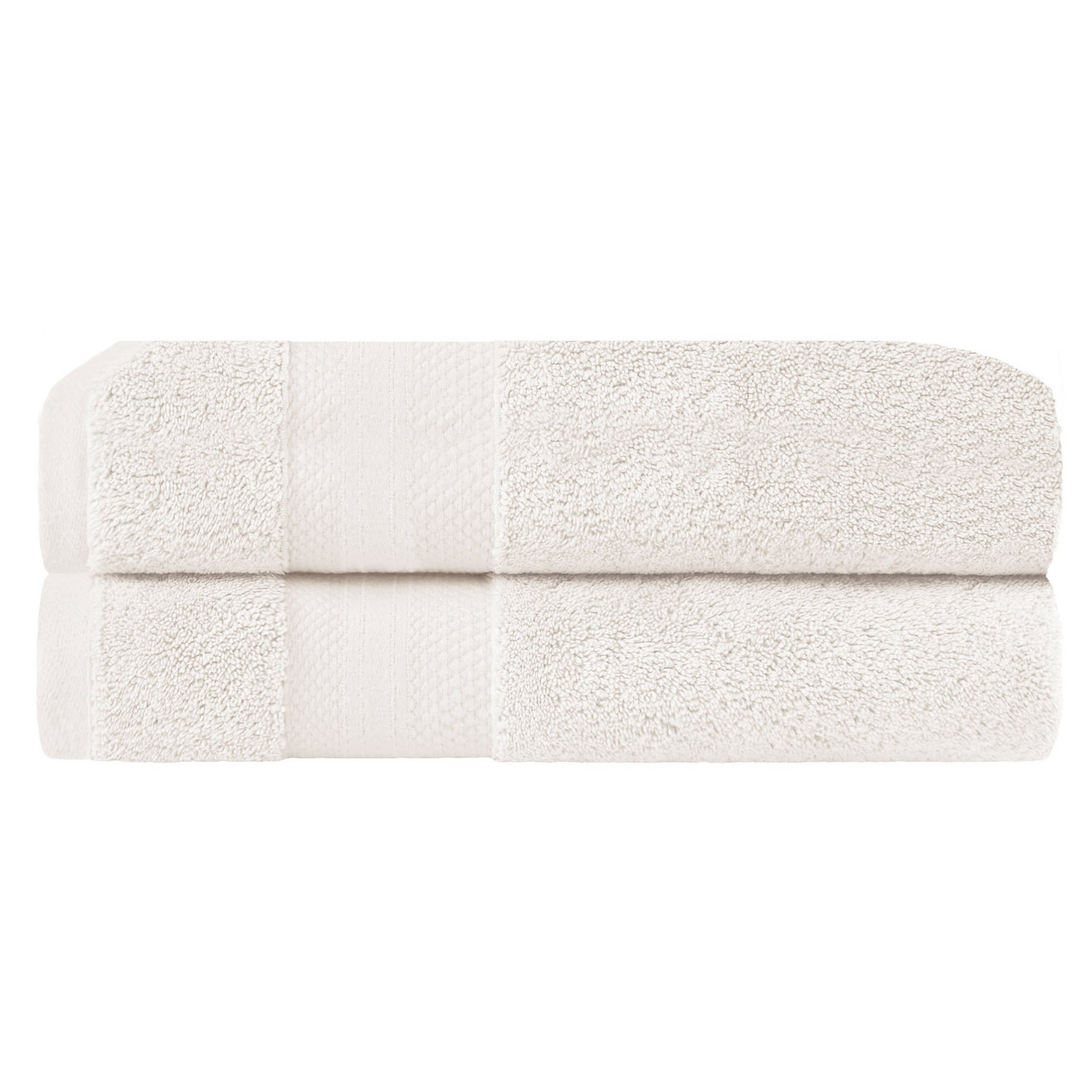 Finnian Ultra-Plush Heavyweight, 100% Turkish Towel Collection, Ivory, Bath Sheets - 2 Pack