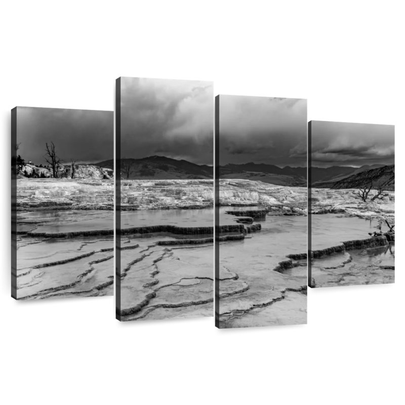 Alvord paysage rocheux monochrome, H 32 po x l 52 po