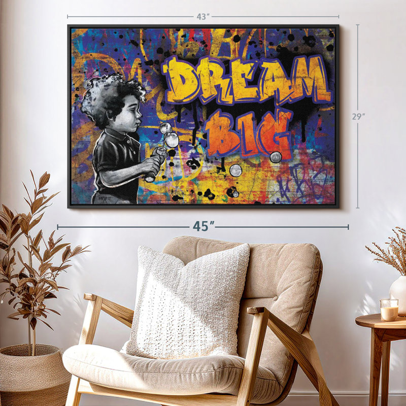 Rêves et ambitions, impression sur toile, H 43 po x l 29 po