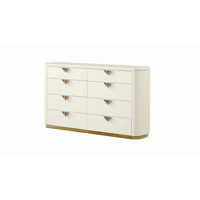 Commode 8 tiroirs de style moderne pour la maison, commode de rangement pour la chambre à coucher