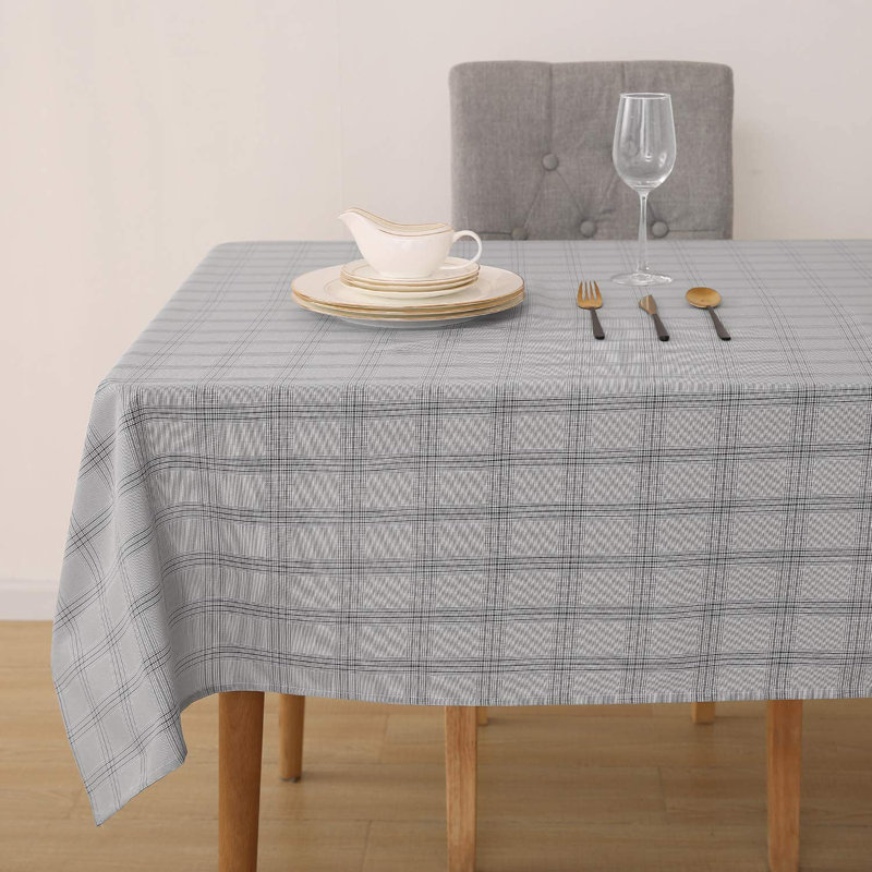 Flack Fabric Tablecloth, 130cm W x 280cm L, Black