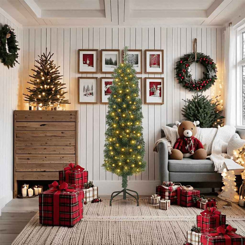 vidaXL Artificial Christmas Tree with 300 LEDs with Stand Green, 180 cm, with 300 Leds, Green