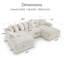 Canapé modulaire en velours côtelé Tolzmann-1248947039