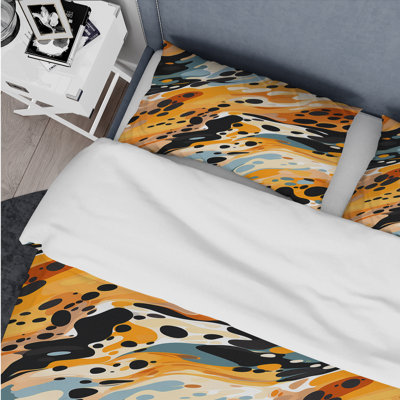 Multicolor Artistic Expression Abstract Duvet Cover