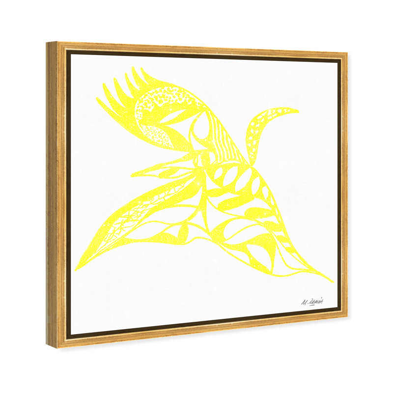 Manuel Roman - Swan Dance Print by Oliver Gal, 13"H x 13"W, Gold Floater Frame