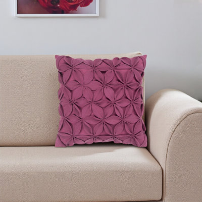 Coussin décoratif en coton orange par Trio