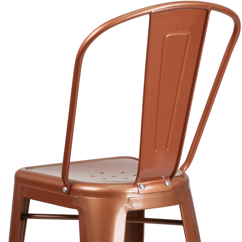 Tabouret de bar Iddings, Cuivre lustré, 1, Tabouret de bar (siège d'une hauteur de 30 po)