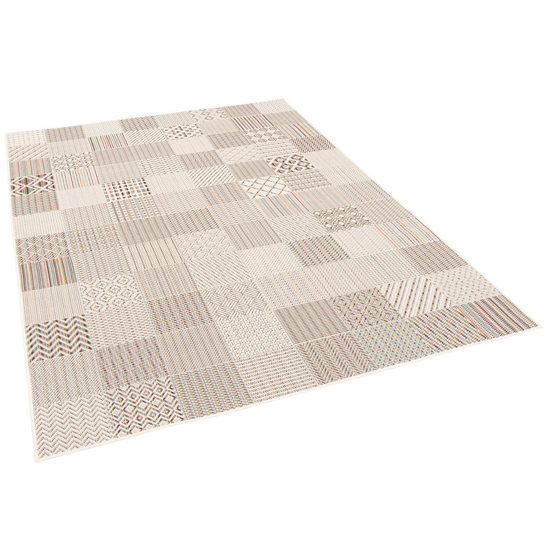 Ridott Rectangle Patchwork Indoor / Outdoor Area Rug, Rectangle  80 x 150cm