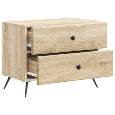 62cm W Manufactured Wood Bedside Table