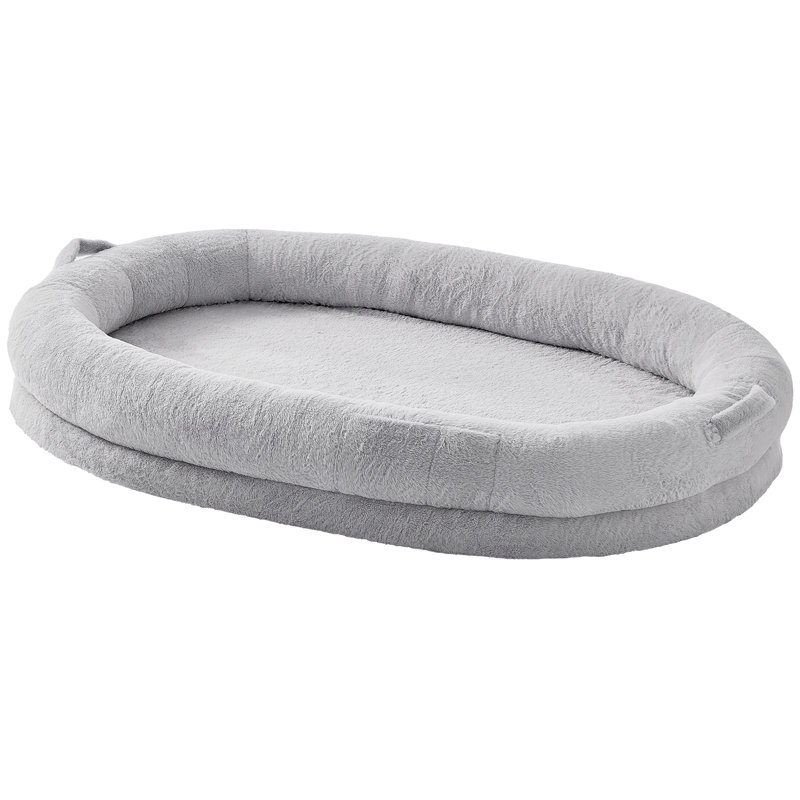 Pet Bed, Grey, 22.9cm H x 61cm W x 35.6cm D