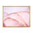 Toile avec cadre flottant or