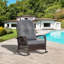 Chaise berçante en osier pour l'extérieur Outsunny-1921807131