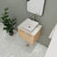 Meuble-lavabo simple 24 po avec comptoir en céramique