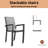 Premium All-Weather Wicker Outdoor Stacking Dining Armchair