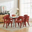 Chaises de salle à manger en chenille rose de 2 - siège confortable, évidé, idéal pour une utilisation à l'intérieur, style contemporain, installation facile avec un coussin en éponge, design et haute performance-coût