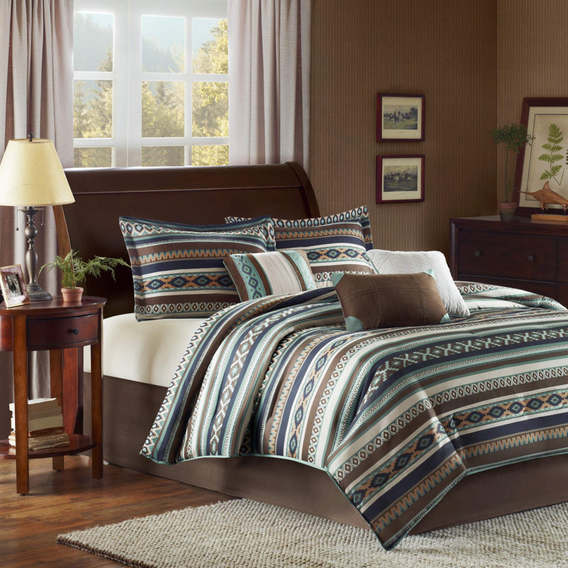 Malone 7 Piece Comforter Set, King Comforter + 7 Additional Pieces