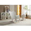 Chaise berçante en tissu Teddy-207878355