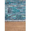 Tapis bleu sarcelle à motif tissé rétro-1878563555