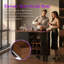 Armoire à boissons alcoolisées et à café avec 6 supports à vin, 3 porte-verres et rangement caché-129059917