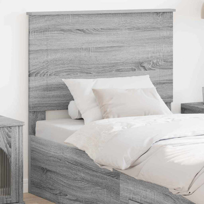 Headboard, UK Small Single, Grey Sonoma
