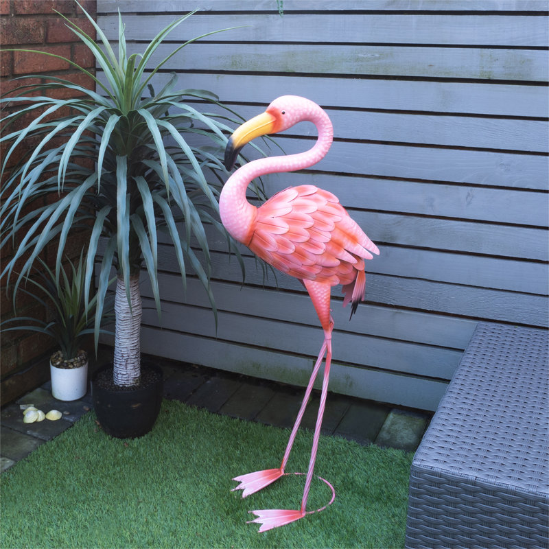 Amati Metal  Flamingo Garden Statue 89cm