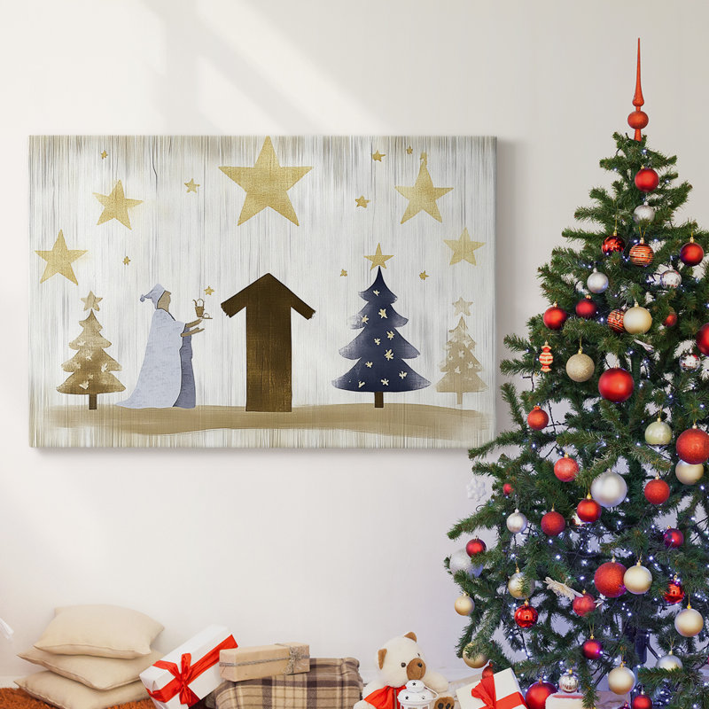 Christmas Holiday Arts - Toile tendue avec châssis, H 40 po x l 60 po