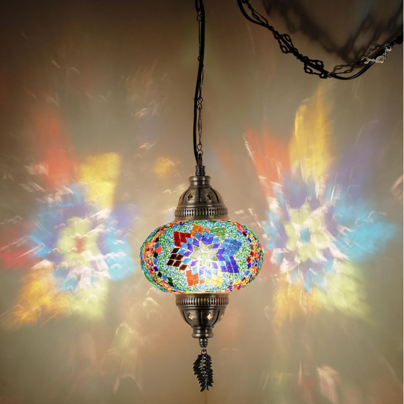 Luminaire suspendu 1 lumière Lights, Multicolore