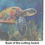 Loggerhead Sea Turtle Glass Cutting Board Large