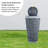 28.15"H Resin Modern LED Fountain