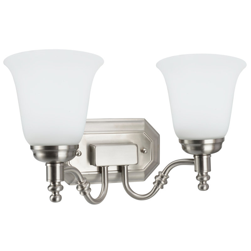 Hainesville 2 - Light Vanity Light, Satin Nickel
