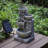 Plimpton Weather Resistant Floor Fountain with Light
