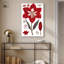 Amaryllis, art floral rétro sur toile par An Remy-114235074-116256872