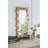 Full Length Mirror With Golden Leaf Accents, Floor Mirror For Bedroom And Living Room