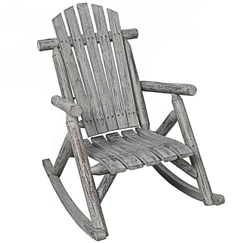 Chaise berçante de véranda, chaise berçante, Gris clair