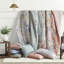 Ensemble de literie de luxe 7 pièces, microfibre de polyester, motif floral rétro, parfait pour la décoration intérieure
