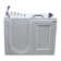 53" Freestanding Soaking Acrylic Bathtub  with Left Side Door and Side Drain