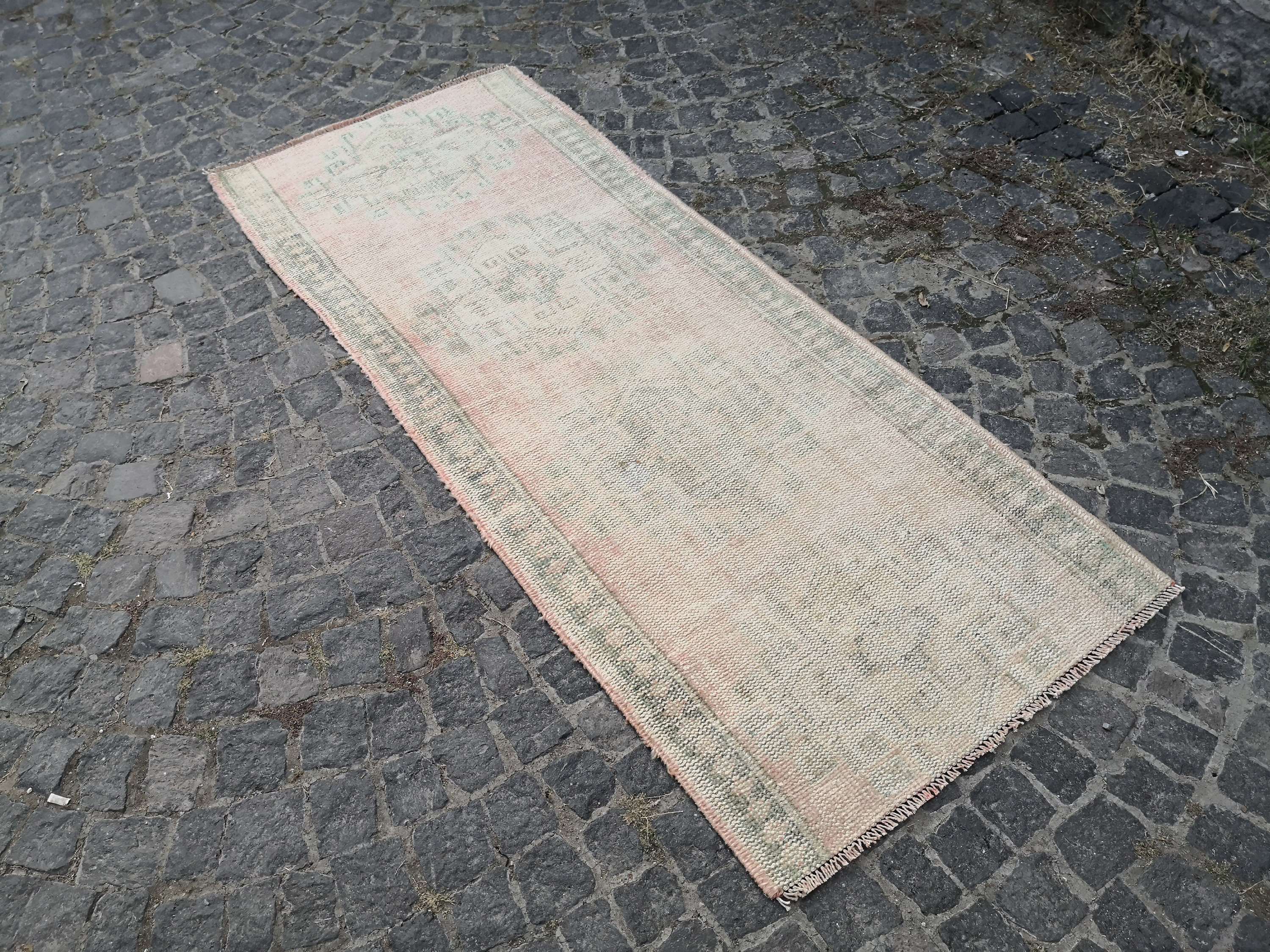 kayra export Vintage Turkish Hallway Runner Rug in Traditional Design ...
