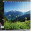 Ensemble de rideau de douche et crochets Nature-44248213