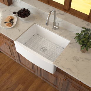 24'' L Single Bowl Fireclay Kitchen Sink