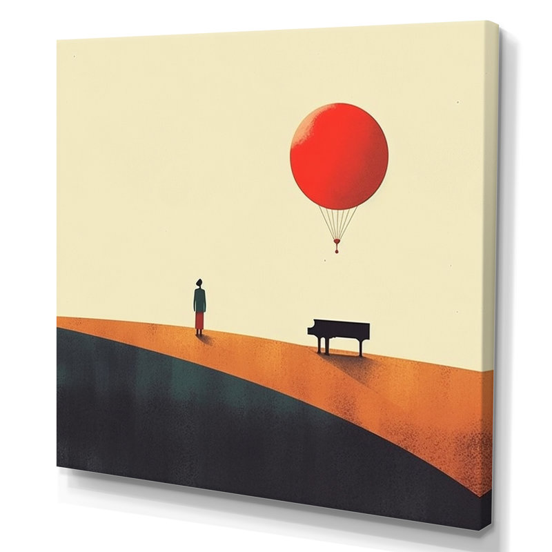 Minimalisme solidaire paysage VII, H 30 po x l 30 po x P 1 po, Toile tendue