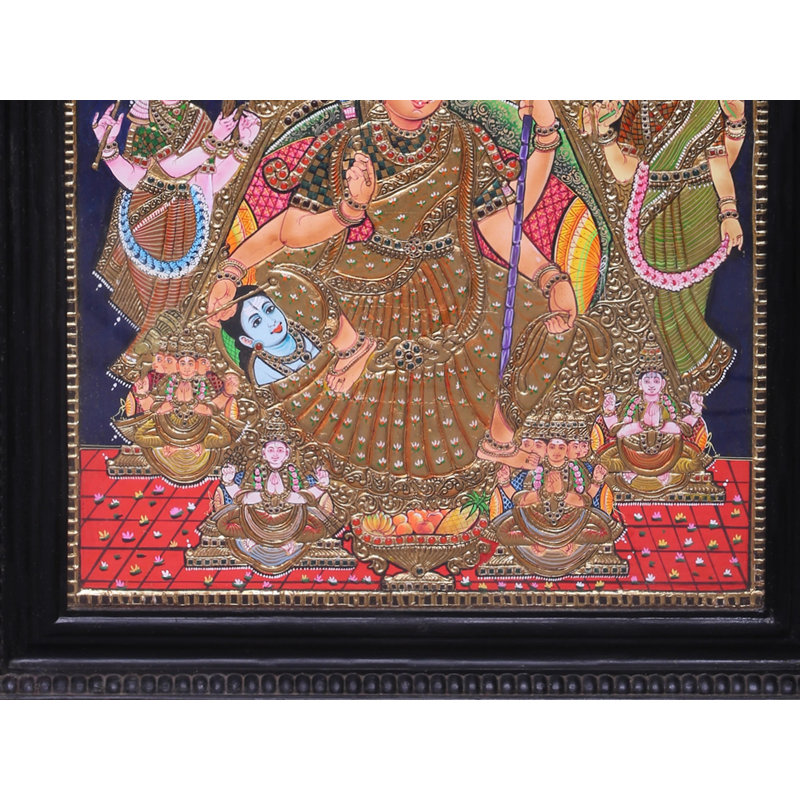Exotic India Goddess Rajarajeshwari Tanjore Painting | Traditional ...