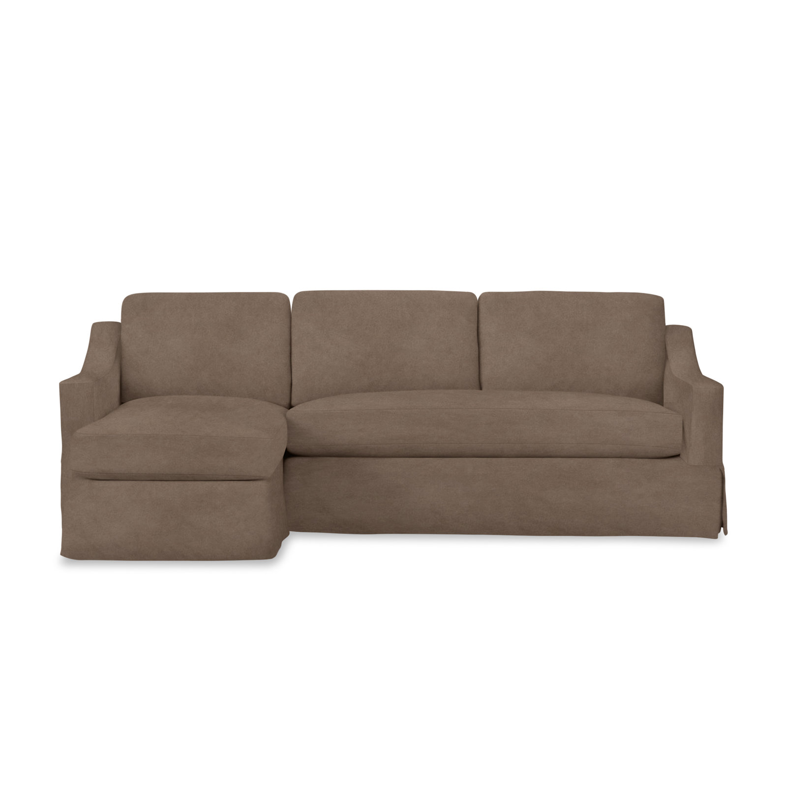 Cranbrook Upholstered Chaise Sectional, Conversation Capri Basketweave, Left Hand Facing