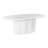 Tov Furniture Elika White Faux Plaster Oval Dining Table-92598131