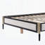 Lit plateforme avec tête de lit en tissu Boucle-1525650730