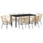 6 - Person Patio Dining Set with Rectangular Table-1333725180