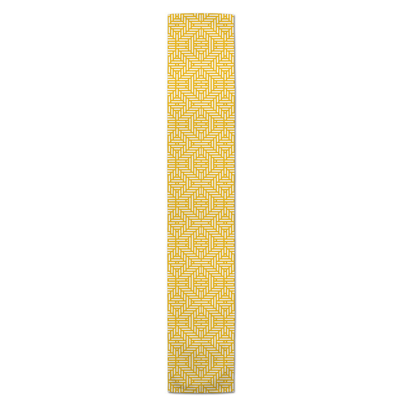 Chemin de table Lynda, Jaune, 90 po x 16 po, Z Aztec Lines