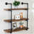 Hathorn 3 Piece Industrial Pipe Shelves