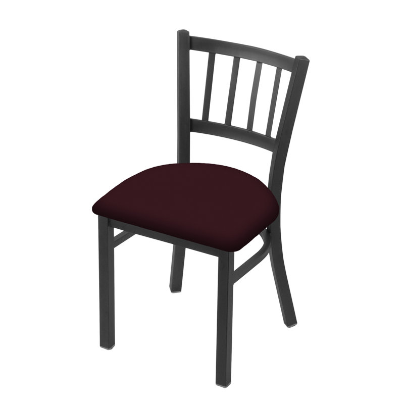 Chaise Contessa 610, Vinyle - Canter Bordeaux, Étain