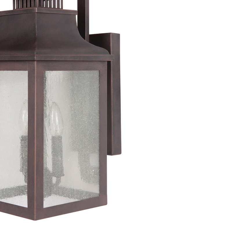 Lanterne murale d'extérieur Raedawn, Bronze rustique, H 23 po x l 8,75 po x P 11,5 po, 2